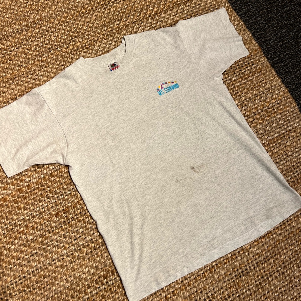 Single stitch t shirt cruise ship Ms StarWard embroidered logo USA made size M